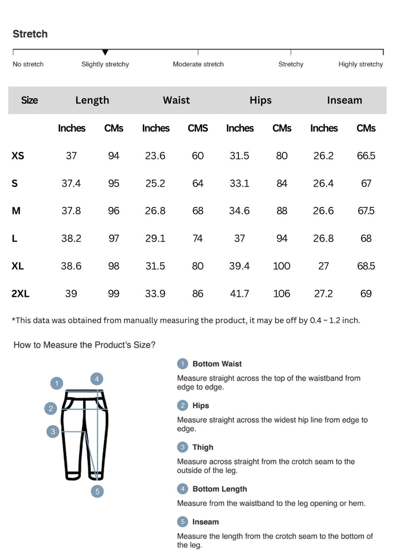 Size chart for Distressed Skinny Jeans