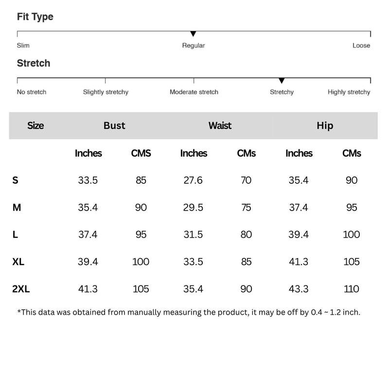 Size chart for Double Spaghetti Strap One-Piece Swimwear