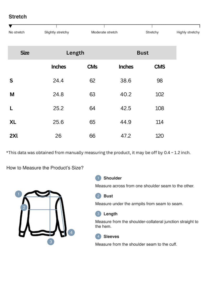 Size chart for Floral Print Button Up Shirt