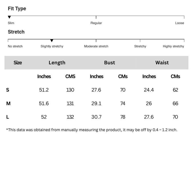 Size chart for Sleeveless Knit Cover-Up Dress with Side Cutouts