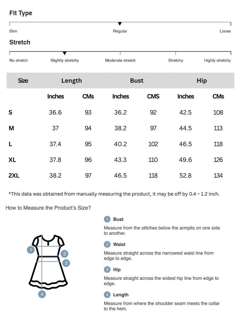 Size chart for Waffle-Knit Drawstring Mini Tank Dress